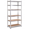 Стелаж 220x110x50 см металевий оцинкований 6 полиць
